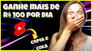 ✔Como Ganhar mais de 100 Reais por Dia com YouTube Shorts Apenas COPIAR E COLAR SEM APARECER