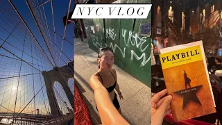 NYC VLOG | a surprise party, 11 madison, alo haul, hamilton + cooking at home