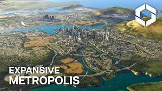 150,000+ of the Expansive Metropolis in Cities Skylines 2 | Palmsland - First Full-length Cinematic