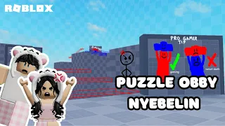 APAKAH KITA BISA TAMATIN PUZZLE OBBY INI?😡 | TEAMWORK CARRY PUZZLE ROBLOX