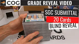 Our First SGC Submittal Blind Reveal - 20 Total Baseball Cards, Basketball Cards and Football Cards