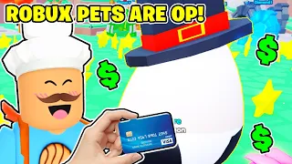 BUYING ROBUX Pets For $500 To BECOME OP In Roblox Rank Simulator X!