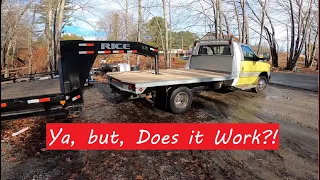 Fabricating Custom Built Flatbed From Scratch for Ford E-450 VAN? Part 3 of 3 Test Towing Gooseneck