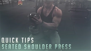Bradley Martyn - Quick Tips Seated Shoulder press
