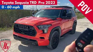 Toyota Sequoia TRD Pro 2023 | 0 a 60mph | Jaime Gabaldoni [POV-4K]