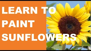 LEARN TO PAINT SUNFLOWERS | Step by Step Instructions ( Fun & Easy )