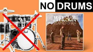 I WANNA BE YOUR SLAVE - Måneskin | No Drums (Drumless)