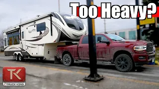 Too Much Trailer? Ram 2500 Hits the Scale to Find Out! + Answering Your Curt Crosswing Questions