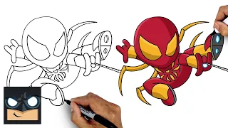 How To Draw Armored Iron Spider | Drawing Tutorial (Step by Step)