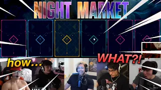 valorant streamers react to their *NIGHT MARKETS* (2023)