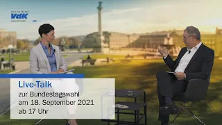 Live-Talk zur Bundestagswahl 2021: SpitzenkandidatInnen auf dem Prüfstand