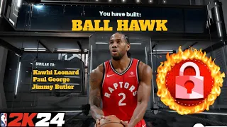 *NEW* RARE BALL HAWK BUILD IN NBA 2K24! SUPER RARE OVERPOWERED DEMIGOD BUILD IN 2K24 *CONTACT DUNKS*