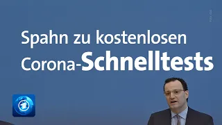 Corona-Pandemie: Spahn will Schnelltests für alle