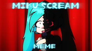 Miku Scream|FNF Mod| meme|Miku Hatsune