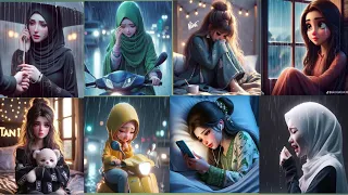 🥺 sad cartoon girl dpz। Alone cartoon girl dp pics for whatsapp ।