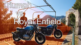 Triumph vs Royal Enfield: Quanto il piacere di guida dipende dai numeri?