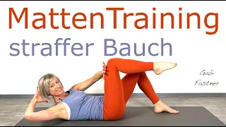 🍒16 min Mattentraining für den straffen Bauch | ohne Geräte