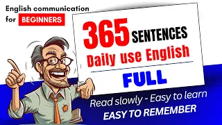 Improve English Speaking Skills | 365 Most Common English Sentences | English Conversation | Full