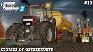 MUDDY MESS at CONSTRUCTION SITE with CASE IH 1455XL ! 🌩💪🚜💨 | Ostseeküste | FS22 | Timelapse #13