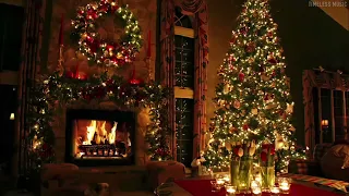 Top 200 Christmas Songs of All Time 🎄10 Hours of Classic Christmas Music with Fireplace