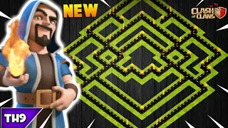 NEW TOWN HALL 9 TROPHY/FARMING BASE 2018! TH9 HYBRID FARM BASE WITH REPLAYS!! - CLASH OF CLANS(COC)