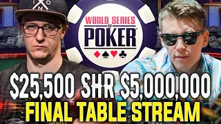 WSOP $25,000 SHR $1,2m to 1st Final table Adrian Mateos | Kahle Burns | Anatoly Filatov