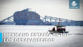 Habría mexicanos desaparecidos por colapso de puente Francis Scott Key en Baltimore