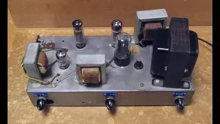 Stereo tube amplifier test SE 6BQ5 / EL84 with schematic