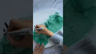 Alcohol ink style background + Arabic calligraphy • ArtisanKhan