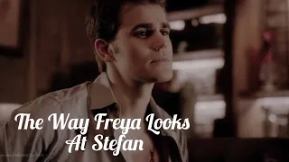 The Way Freya Looks At Stefan 😍 #thevampirediaries #theoriginals #stefansalvatore #freyamikaelson