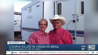 Mesa couple killed in crash by man allegedly going above 100mph