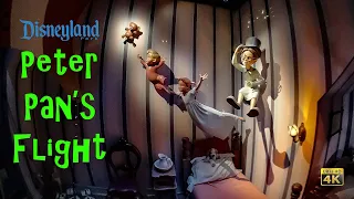 Peter Pan's Flight On Ride Low Light 4K POV Disneyland 2023 06 02