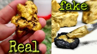 How to find real gold nuggets from the river.