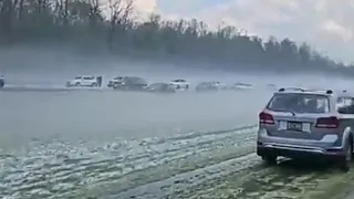 Storm in South Carolina Highway 77 Craziest Hail storm Rock Hill