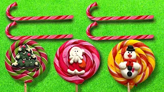 Satisfying Video | Making Christmas Rainbow Candies from Kinetic Sand Cutting | ASMR #3