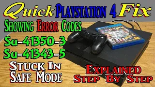 How To Fix A PS4 Stuck In Safe Mode With Error Update