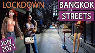 Bangkok Streets Night Scenes on 2 July 2021 | Vlog 84 Bangkok Update