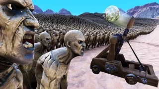 UEBS МИЛЛИОНЫ ЗОМБИ ПРОТИВ МИЛЛИОНА КАМНЕЙ! КАТАПУЛЬТА ЧЕЛЛЕНДЖ! ULTIMATE EPIC BATTLE SIMULATOR