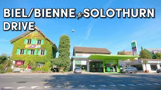 Biel/Bienne to Solothurn - Highway in Switzerland - Scenic Drive