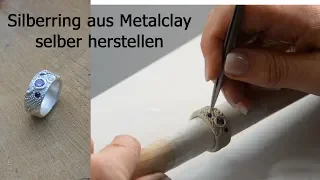 Anleitung - Silberring aus Metalclay selber herstellen