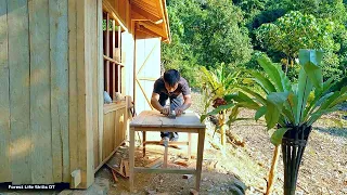 Making handmade wooden tables and chairs, Wooden ladder - New life in a new shelter  | Ep.186