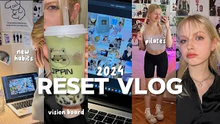 🍵‘Новый Год - Новая Я’ VLOG | меняю жизнь, удалила родинку, пилатес, 2024 vision board, кино, J’PAN