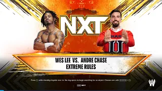 #WWE2k24 NXT (первый тур первый бой) бой между Wes Lee - Andre Chase