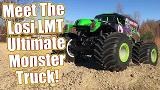 World Shocker! Losi LMT Gravedigger 4x4 RTR RC Monster Truck Unboxing, Review & Action | RC Driver