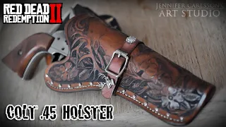 Making a Leather Holster for a Colt Peacemaker (ASMR)