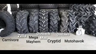 Mud Tire Comparison | Motohavok Cryptid Outlaw OutbackMax Zillas