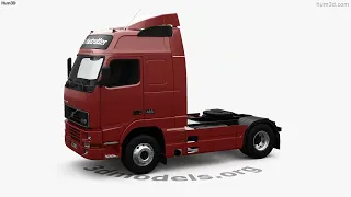 Volvo FH 460 Globetrotter Cab Tractor Truck 1993 3D model by 3DModels.org