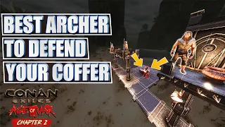 2.88 Ranged Damage Multiplier Archer ! The Best Archer Thrall In Exile Land :Conan Exiles Age Of War