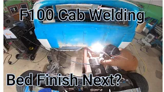 1967 F100 Full Frame Swap To Crown Vic Cab Welding To Car Firewall