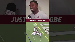 Alabama DL Justin Eboigbe on his sack / safety against Texas A&M #shorts